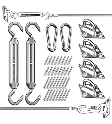 Kit De Anclaje Herraje Para Lona Vela Sombreadora Toldo | C48111
