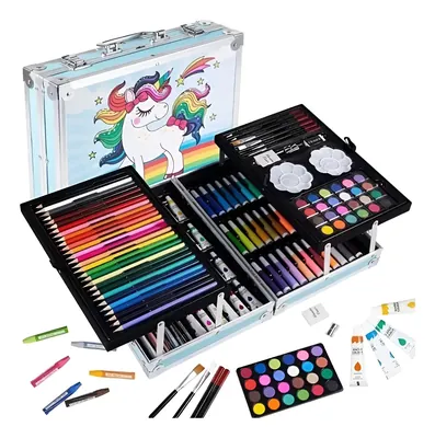 Kit De Dibujo 145 Piezas Doble Piso | D645