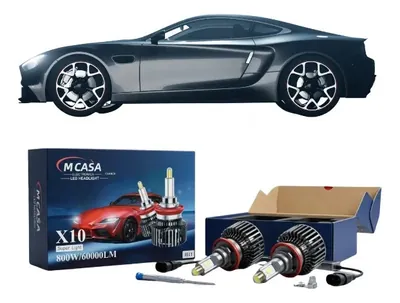 Kit de Luces Led H11 Modelo X10 800W 60000LM Super Ligth