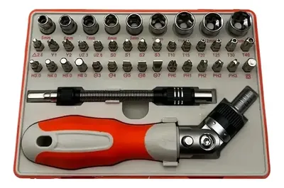 Kit Destornillador con Dados y Chicharra 41 Piezas