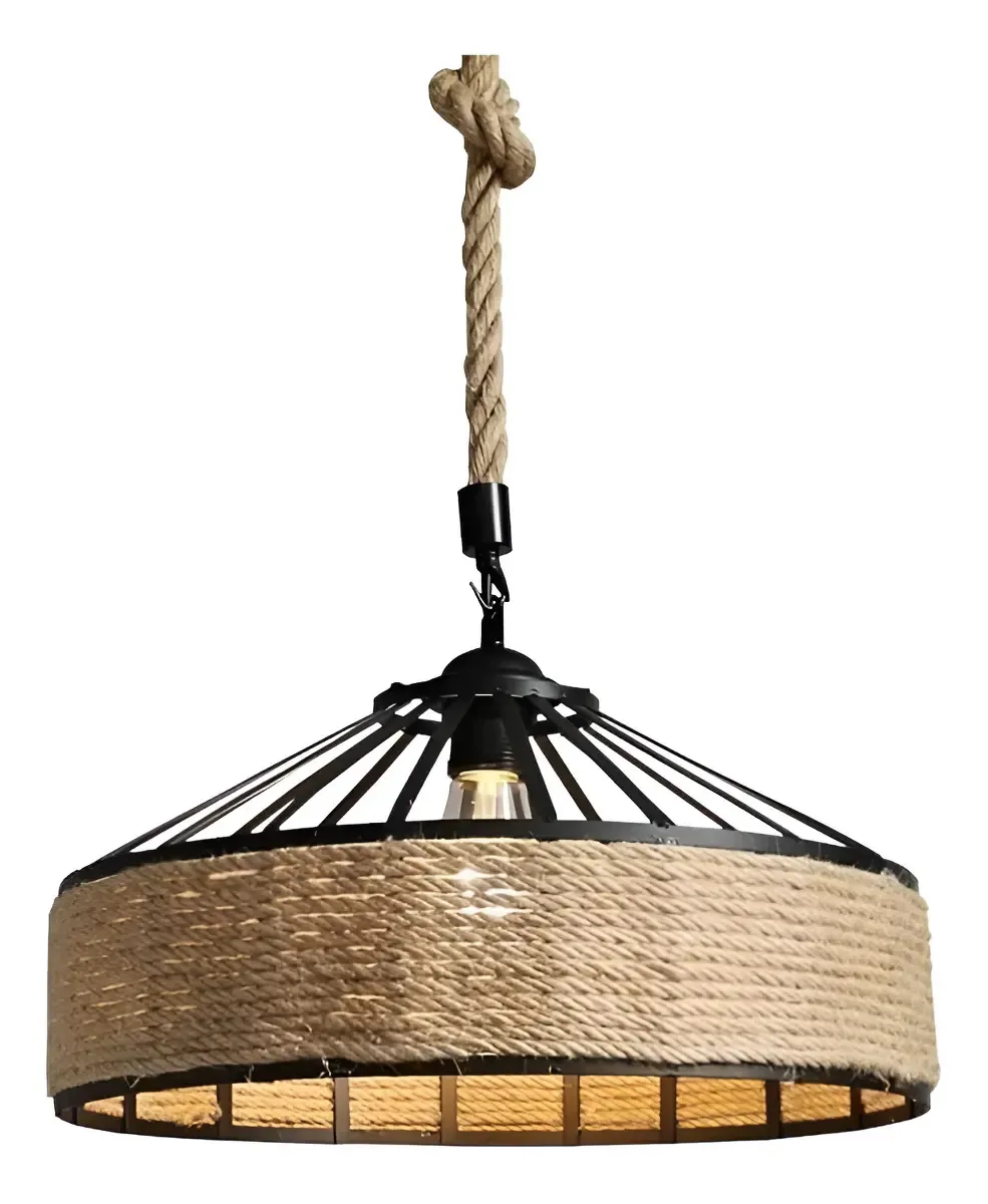 Lámpara Colgante Rustica De Techo 8425