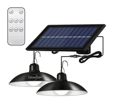 Lámpara Colgante Solar De Doble Cabezal | C1045