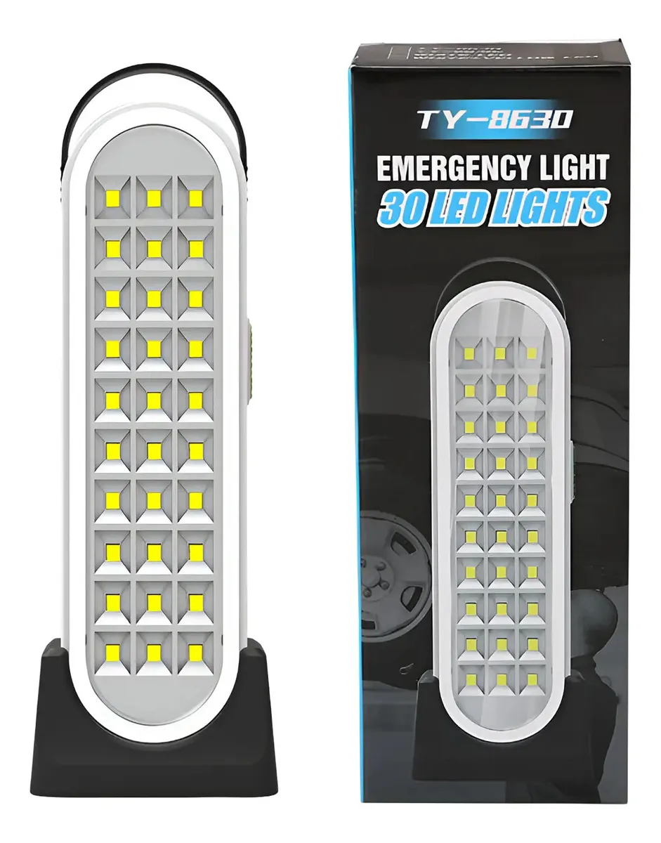 Lámpara de Emergencia 30 Led Solar 3 Modos Recargable