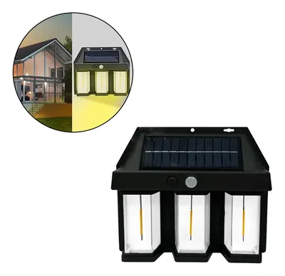 Lampara Solar De Pared 3 Focos | BK618-3