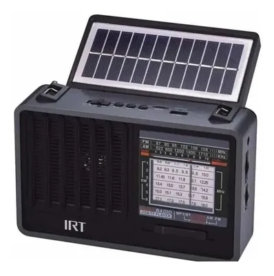 Lámpara y Radio Solar y Recargable USB Radio, AM, FM, SW Y Bluetooth