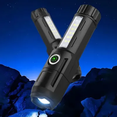 Linterna Led Táctica CX-8812 Recargable Luz Blanca y Roja