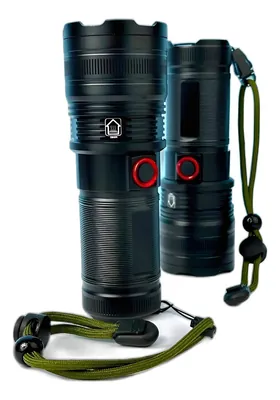 Linterna Táctica de Mano 2.000 Lm Largo Alcance con Zoom