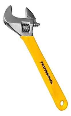Llave Francesa Ajustable de 300MM (12″) con Mango Ergonómico Rojo y Negro
