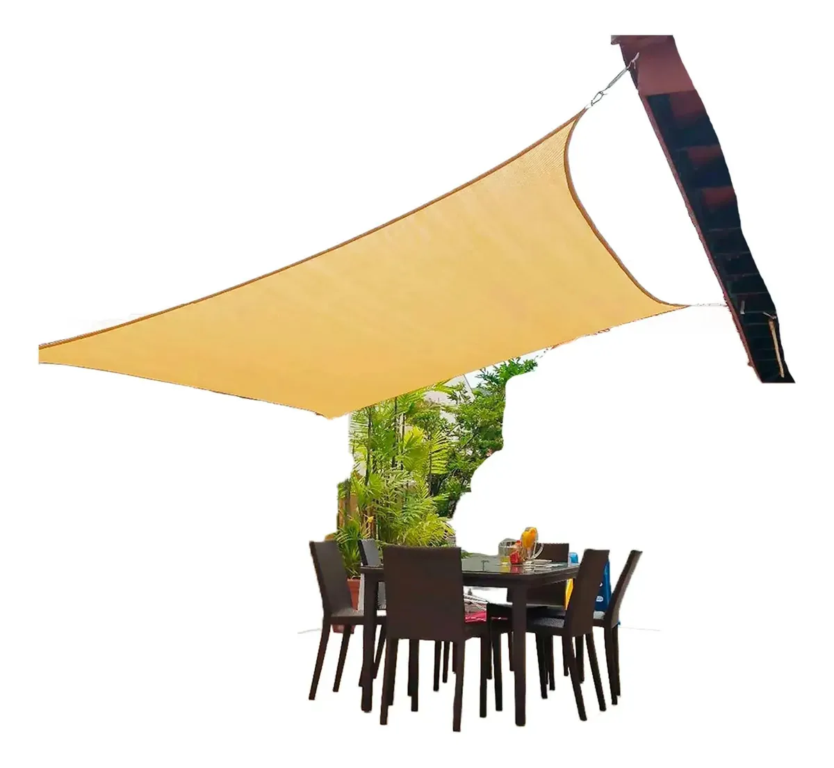 Lona Toldo Vela Sombra Rectangular Anti Uv Premium 3.5×5m | C48217
