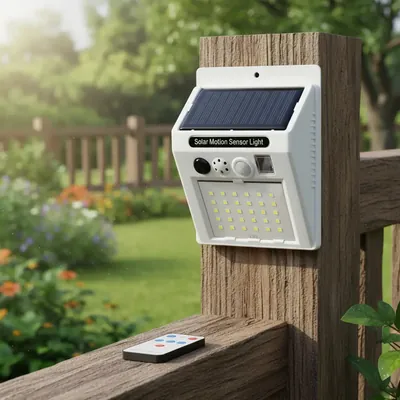Luz Led Solar Con Sensor De Movimiento + Alarma | C9035