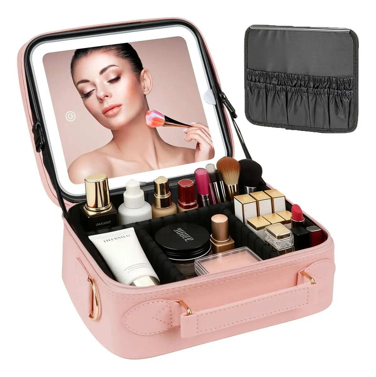 Maleta Organizadora De Maquillaje + Espejo | ST-8020
