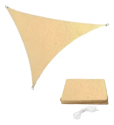 Malla Sombreadora Toldo Vela Triangular de 5x5x5 Mts.