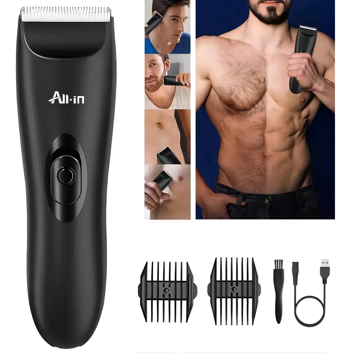 Máquina para Cortar el Pelo Recargable