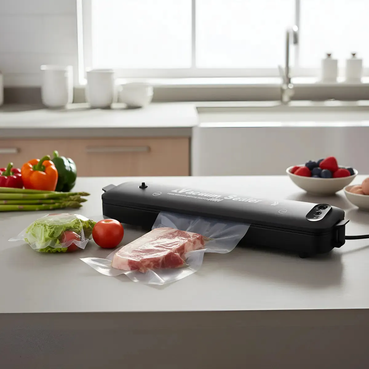 Máquina Selladora al Vacío de Alimentos + Bolsas Premium | C2906
