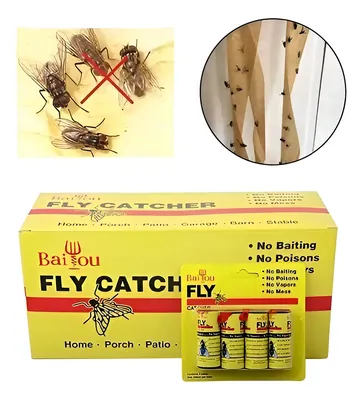 Mata Moscas E Insectos Caja De 96 Tiras Adhesivas | C98205
