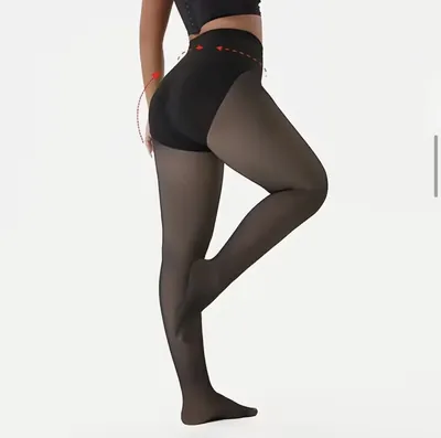 Medias Térmicas Efecto Piel Con Faja Moldeadora | C659