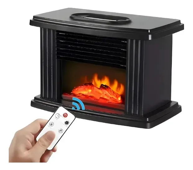 Mini Calefactor Eléctrico con Diseño de Chimenea Portátil