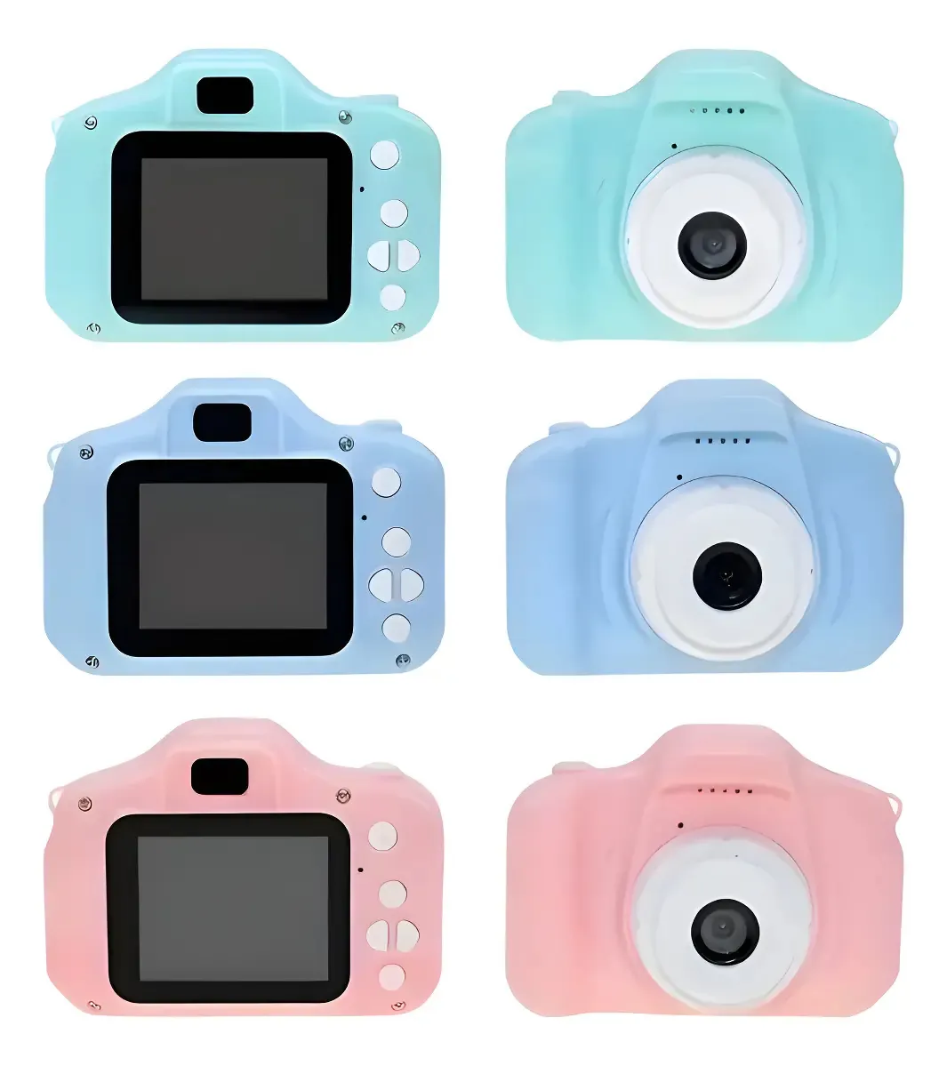 Mini Cámara Digital Retro Infantil USB Recargable con Colgante
