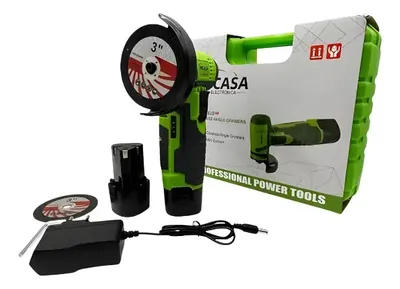 Mini Esmeril Angular Inalámbrico MCASA con 2 Baterías de 21V.