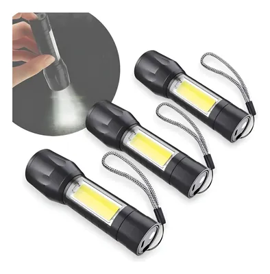 Mini Linterna Portátil 3 LED Recargable USB