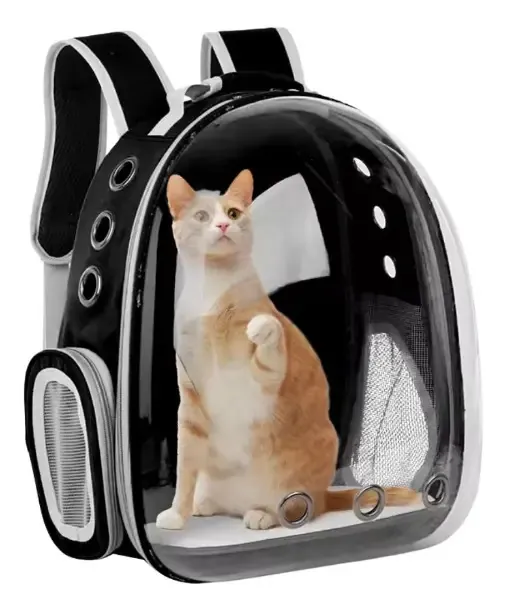 Mochila de Transporte Transparente para Mascotas