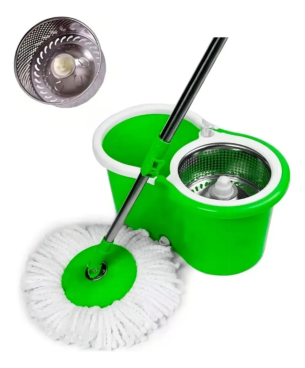 Mopa Trapeador Giratoria 360° + 2 Repuestos