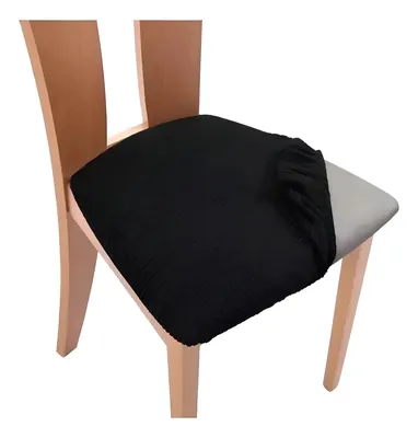 Pack de 6 Funda De Silla Cuadrille Negro | C2096