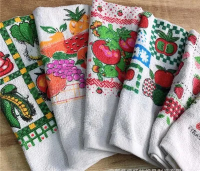 Pack x 12 Paños de Cocina de Algodón Estampados – Diseños Surtidos