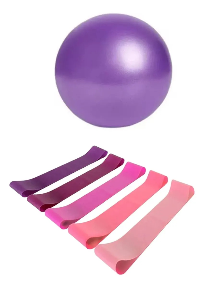 Pelota de Equilibrio Bosu + Ligas de Ejercicio e Inflador | C3626