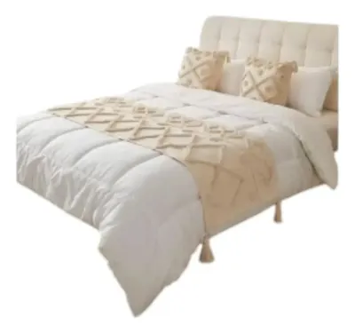Piecera Bordada + 2 Fundas De Cojín 70x210cm | BC22249