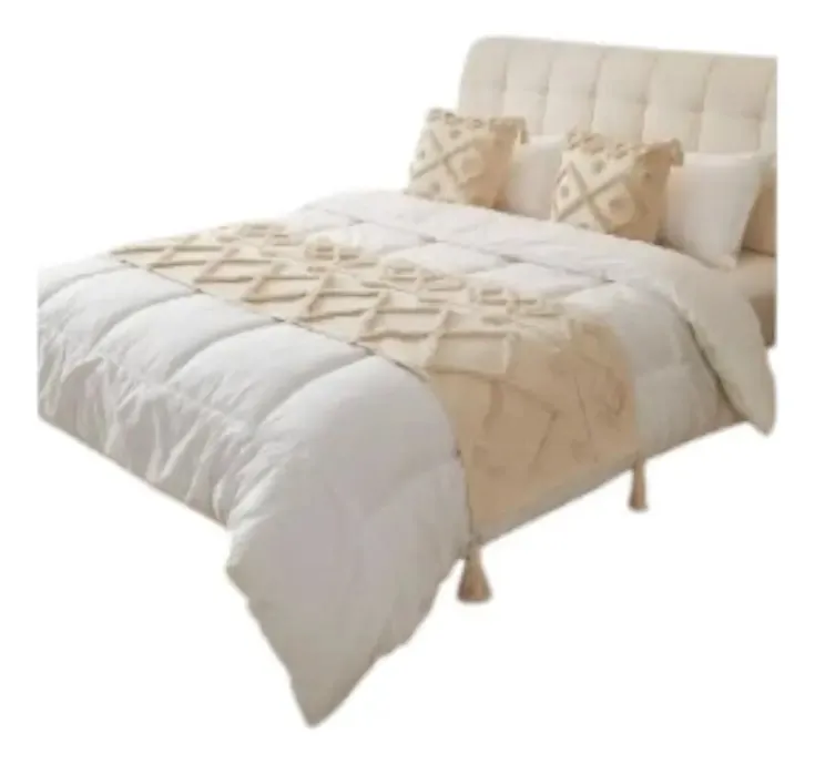Piecera Bordada + 2 Fundas De Cojín 70x210cm | BC22249