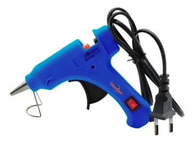 Pistola Eléctrica Para Silicona De 20 W Azul Pequeña | JE0101