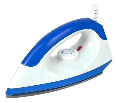 Plancha Eléctrica Seca Blanca, Azul y Naranja