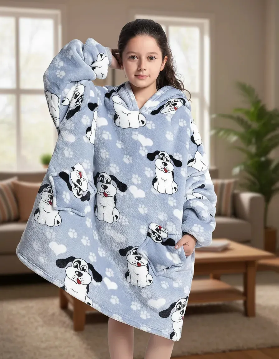 Polerón Sherpa Capucha Chiporro Invierno Oversize