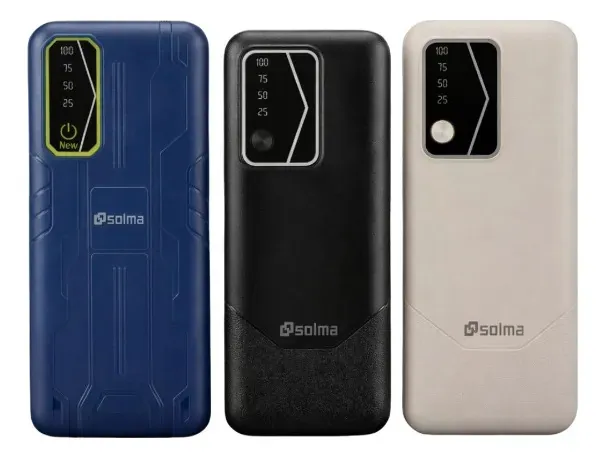 Power Bank Solma 20.000Mah con 3 Entradas Modelo SL-P155 con Linterna