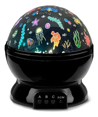 Proyector Led De Océano y Peces USB y Pilas