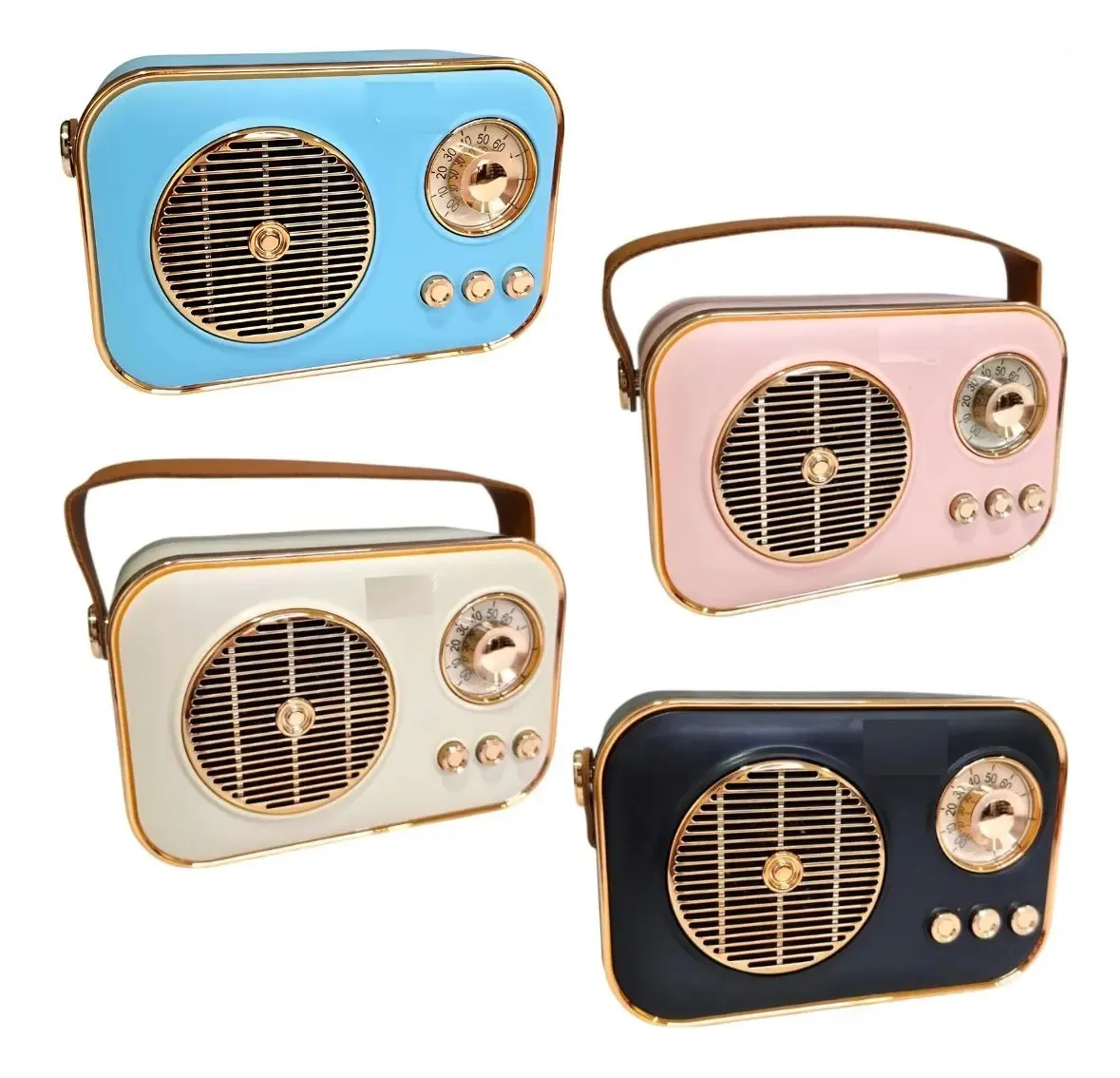 Radio Parlante Vintage FM USB Recargable Modelo M4