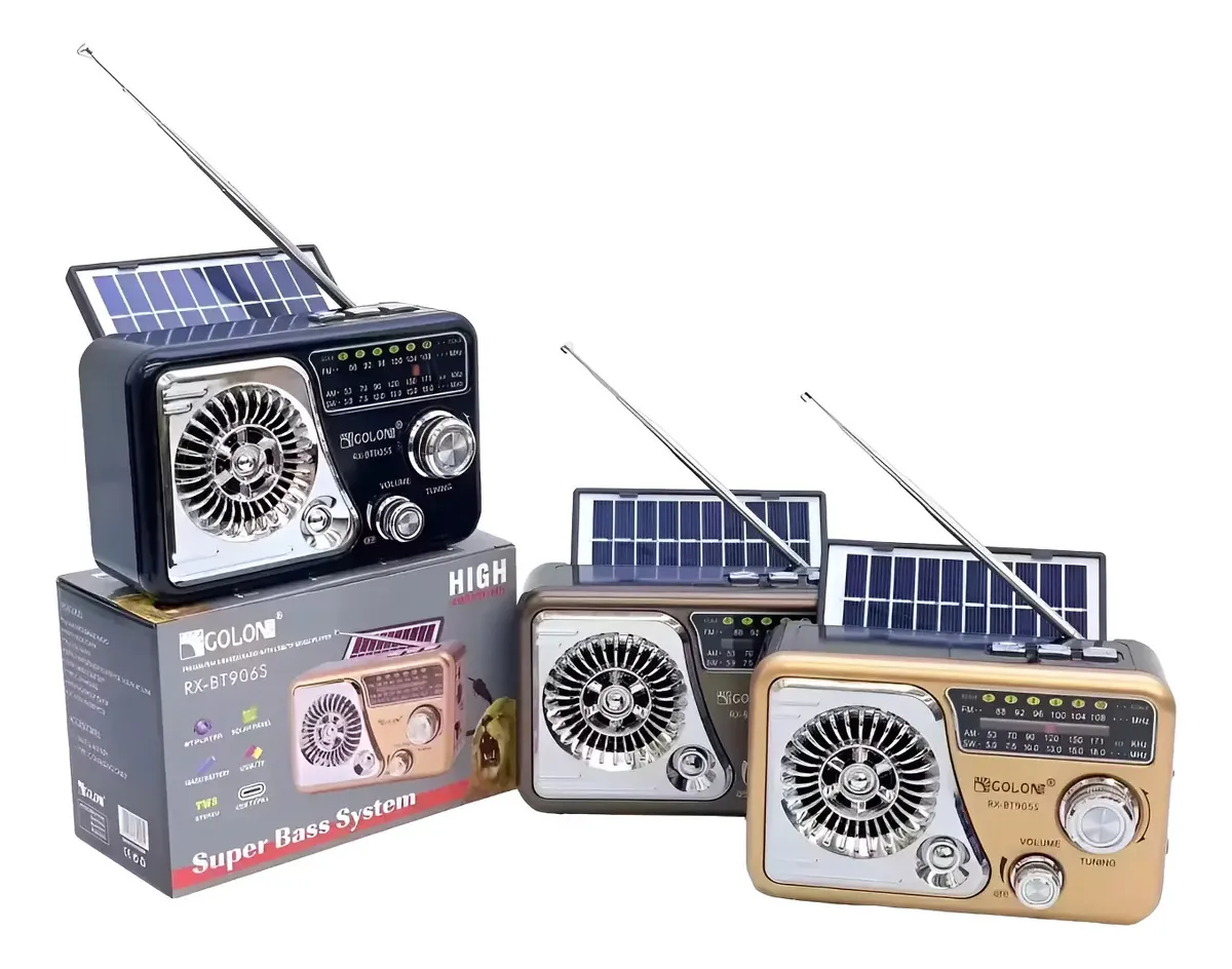 Radio Portátil Solar Recargable | BT905S