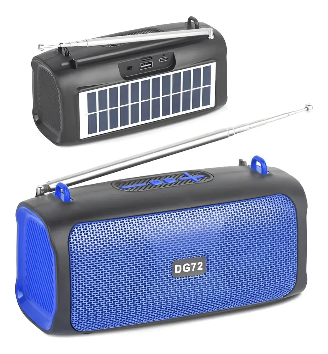 Radio Solar y Recargable Modelo DG72 con Colgante