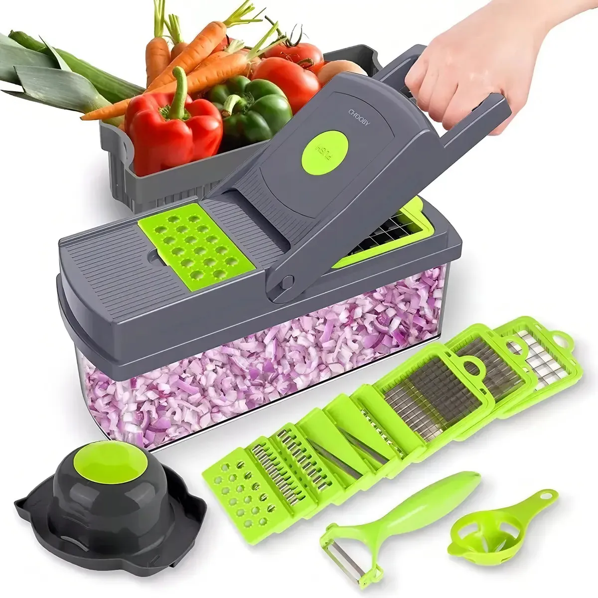 Rallador Picador Cortador Frutas Y Verduras Multiuso