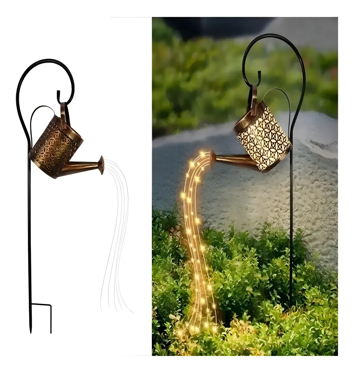 Regadera Solar Colgante Tipo Estaca de 80 Cms.