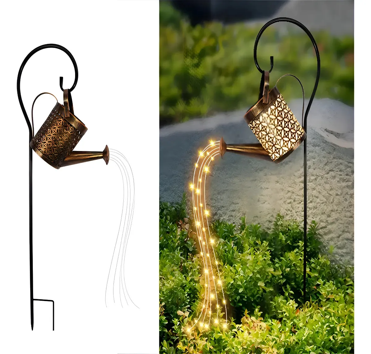 Regadera Solar Con Luces | ST-8024