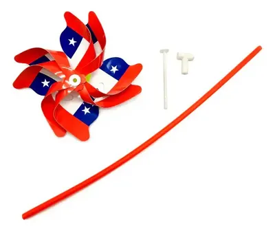 Remolino De Flor Con Bandera De Chile | C30212