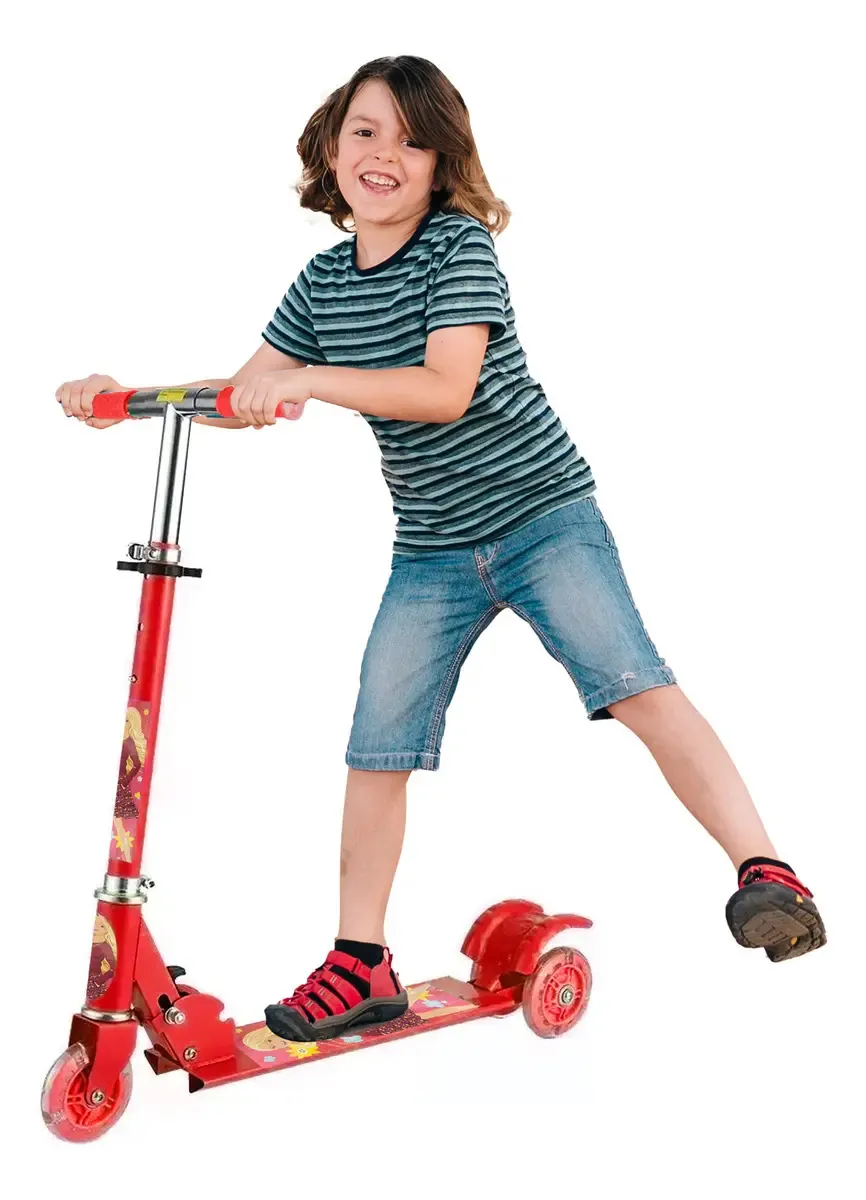 Scooter Patín Infantil Con Luz 3 Ruedas | C231049