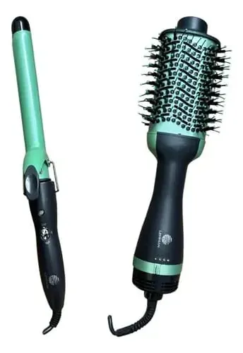 Set Cepillo Secador Anti-Frizz + Rizadora | C89230