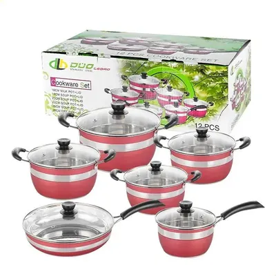 Set De 4 Ollas De Acero Inoxidable | JS1320