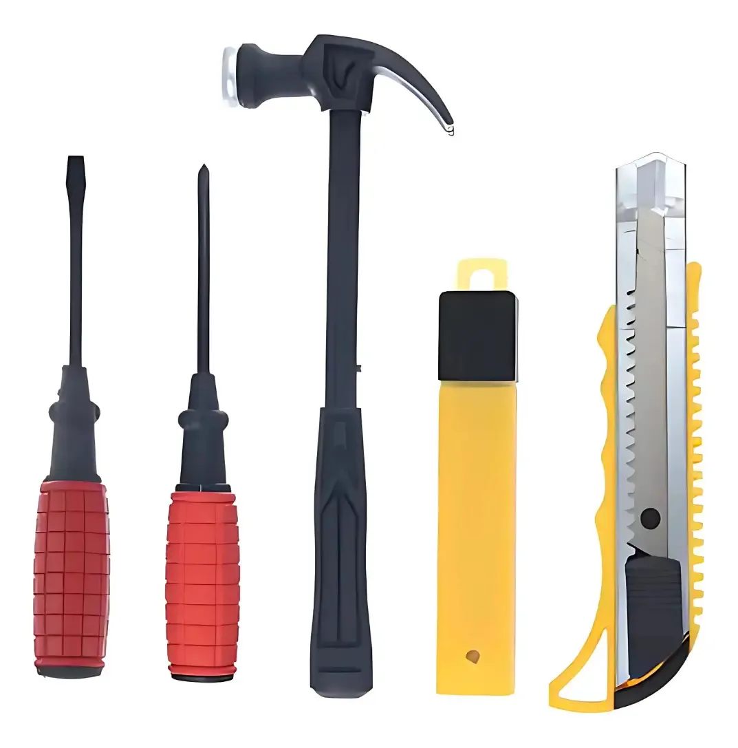 Set de 5 Herramientas Martillo, Destornillador y Otros