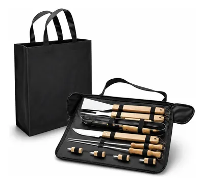 Set De Asado 4 Piezas Con Estuche | C2735