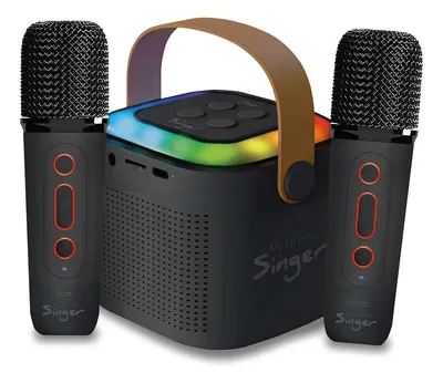 Set de karaoke portátil 2 MICROFONOS Kanisi Smart Singer | C8220