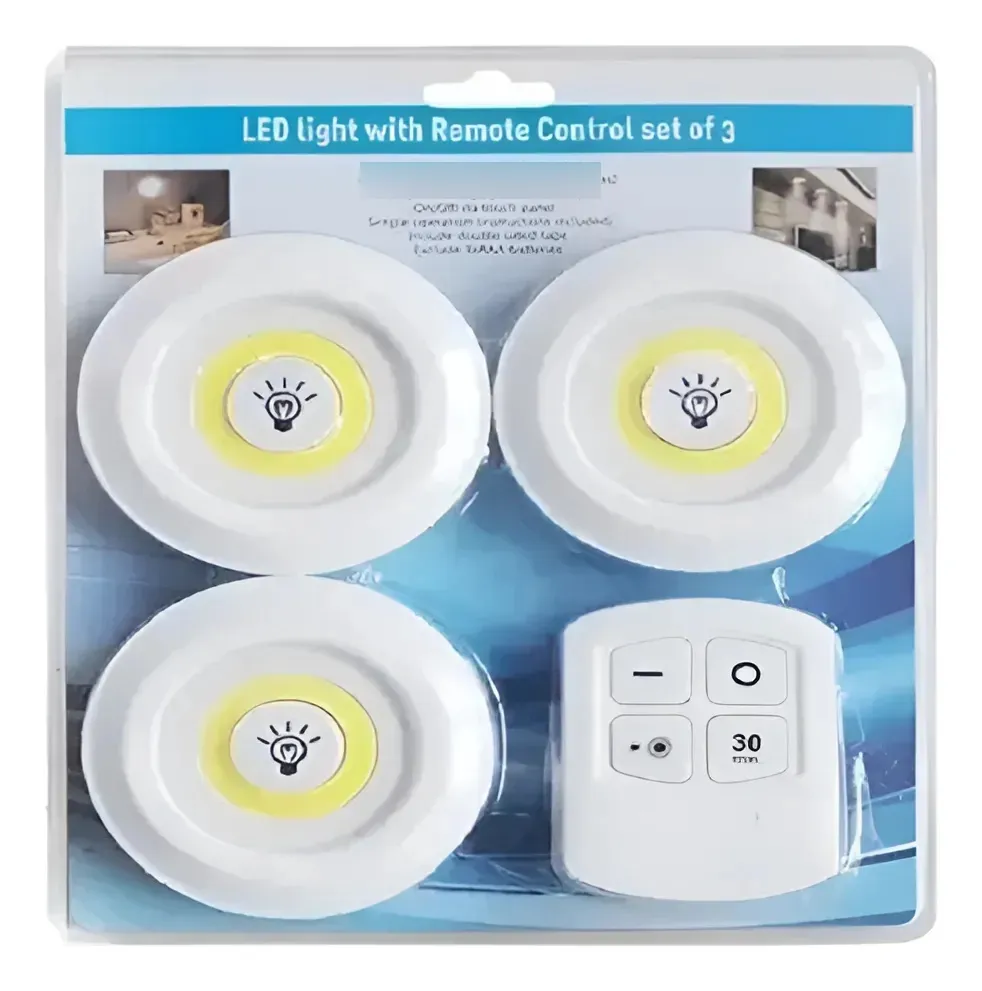 Set x 3 De Luces Led Con Control Remoto | C1177